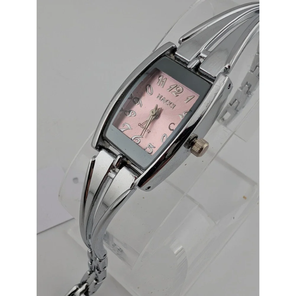 Nacci Watch Women 19mm Case Pink Dial Silver 6.5
